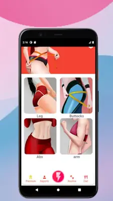 Small Waist Workout android App screenshot 1