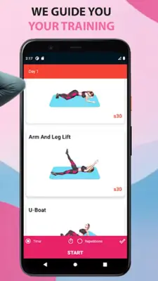 Small Waist Workout android App screenshot 2